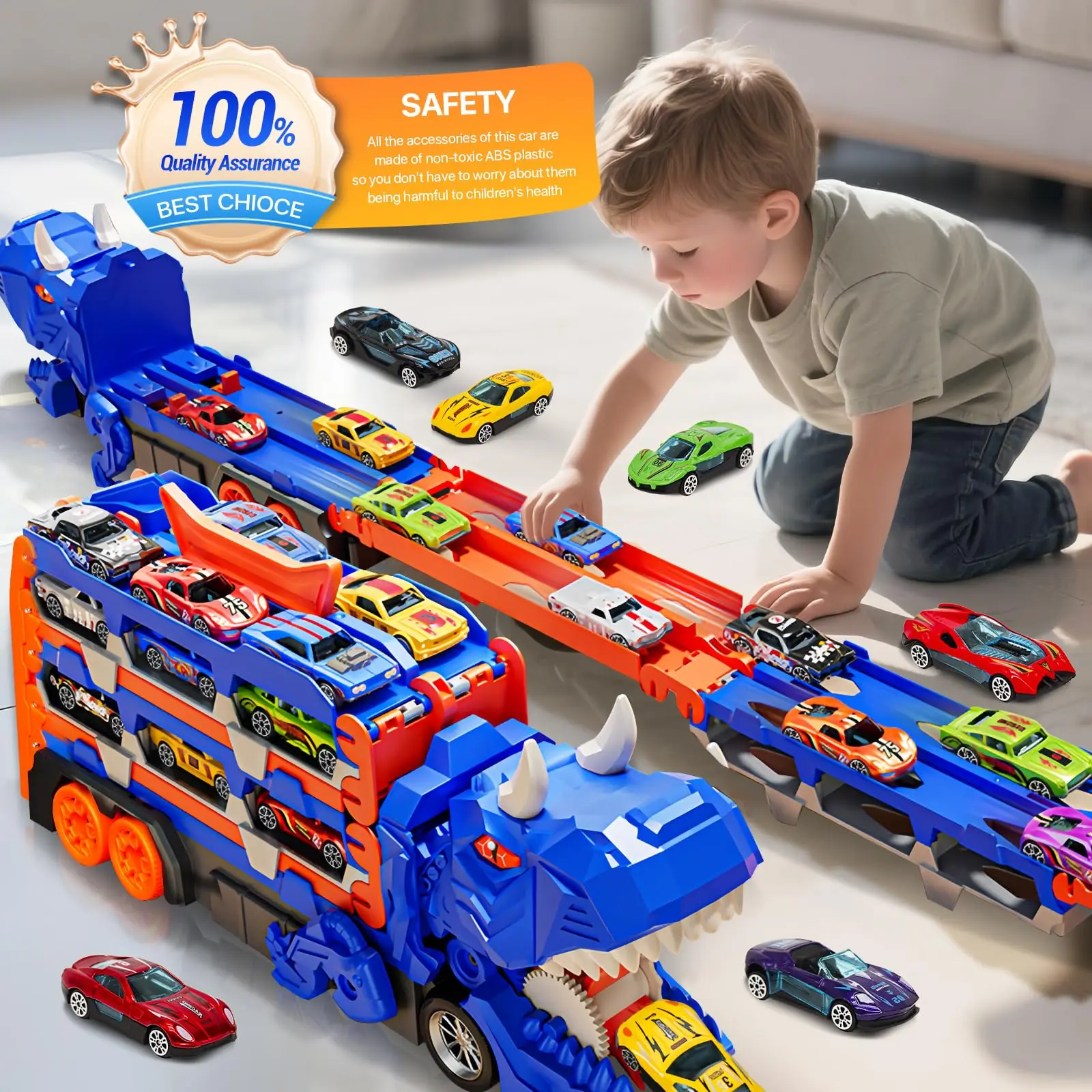 Dinosaur Transport Truck Toy R - огляд і ціна Kids Toys Unique
