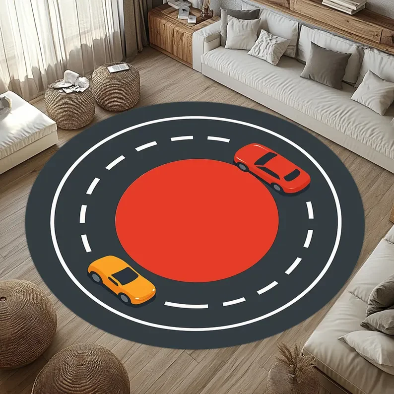 Kids Race Track Rug Round Toy  - огляд і ціна Kids Toys In Wholesale