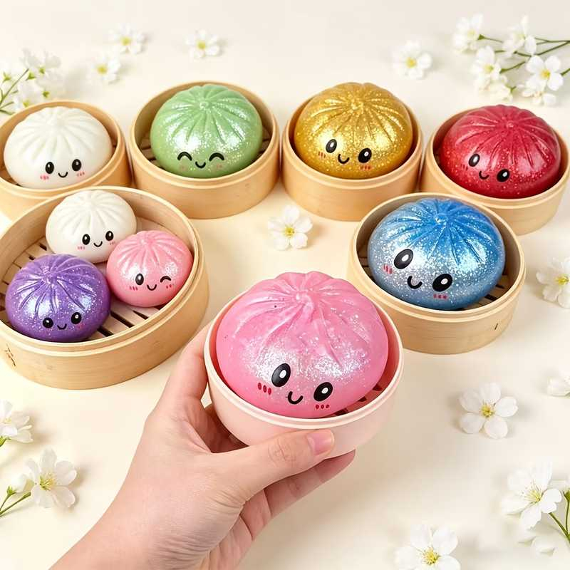Glitter Dumpling Squishy Toy J - огляд і ціна Kids Toys Dumplings