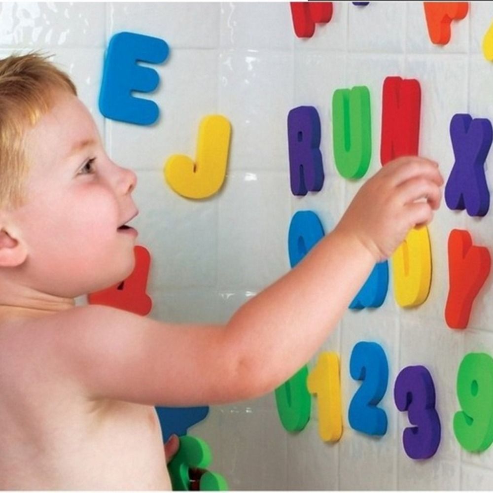 36 pcs Sticker Game for Unisex - огляд і ціна Bath Letter Number Foam