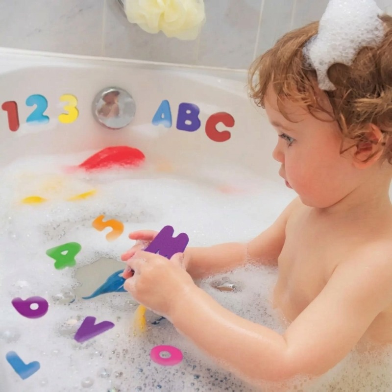 Floating Bath Toys for 1-3 Yea - огляд і ціна Bath Letter Number Foam