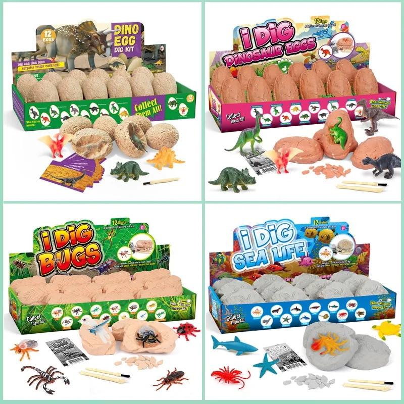 12PCS Archeological Dinosaur E - огляд і ціна Kids Toys Videos
