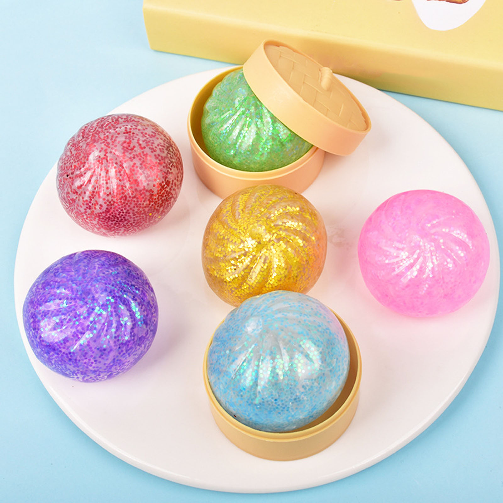 New 12pcs Set Glitter Dumpling - огляд і ціна Kids Toys Dumplings
