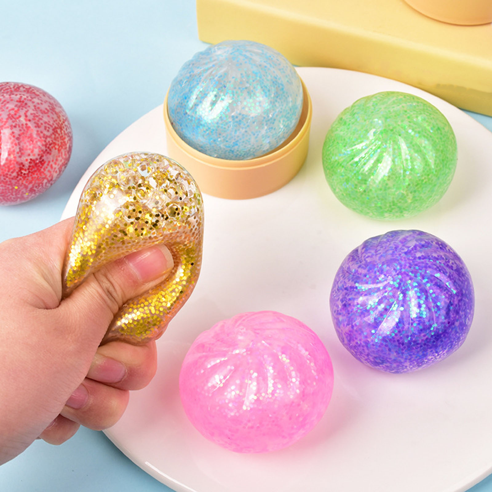New 12pcs Set Glitter Dumpling - огляд і ціна Kids Toys Dumplings