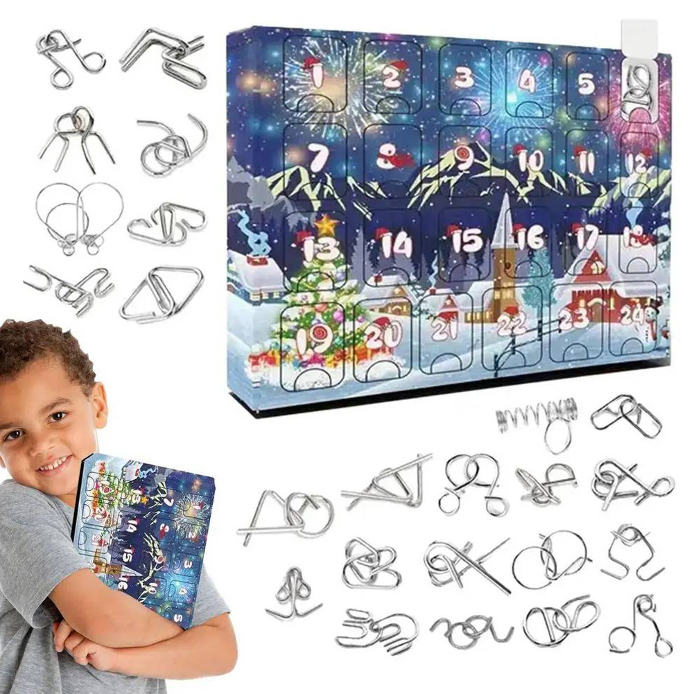 2025 Metal Ruban Lock Puzzle T - огляд і ціна Kids Toys Xmas 2025