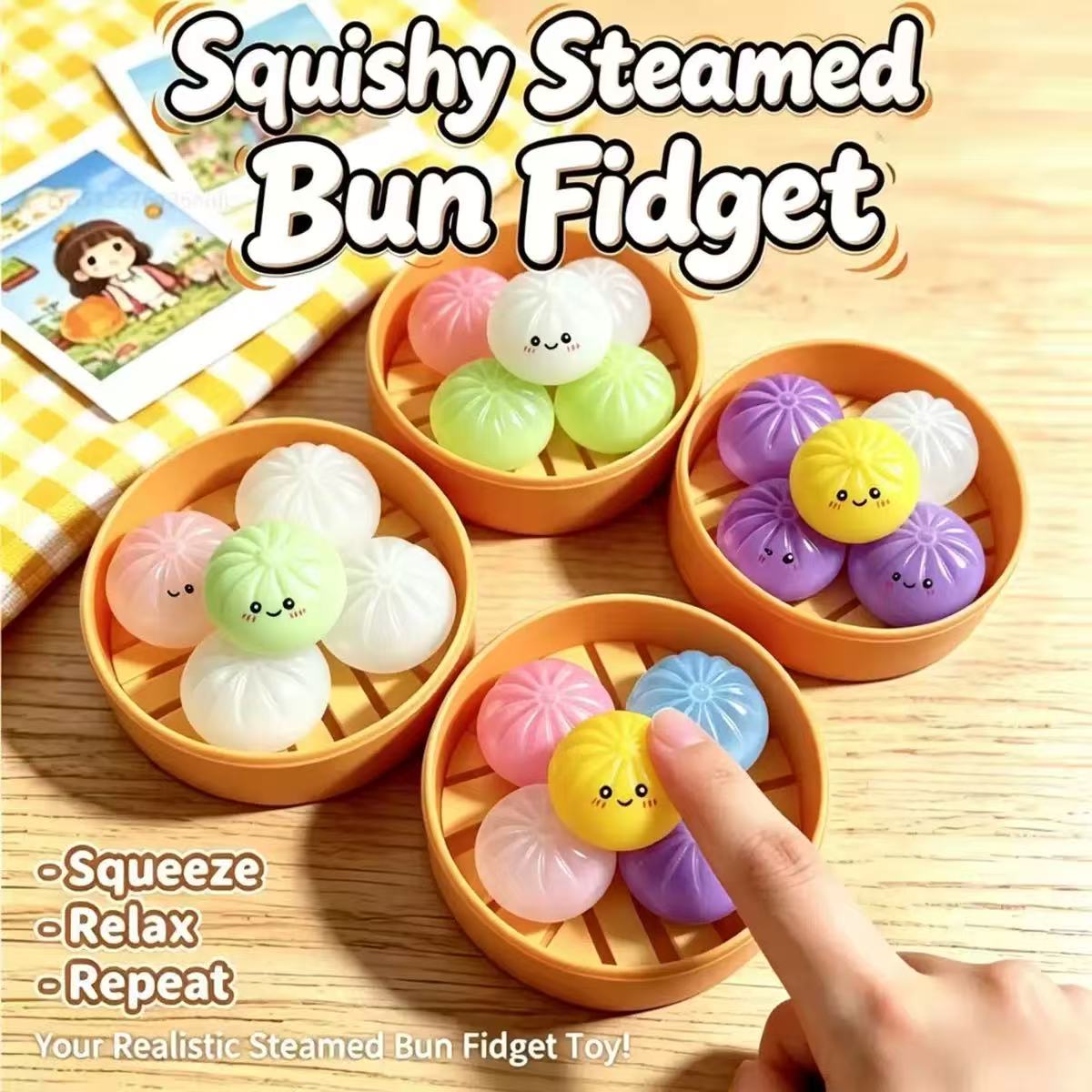 5Pcs Mini Dumplings with Steam - огляд і ціна Kids Toys Dumplings