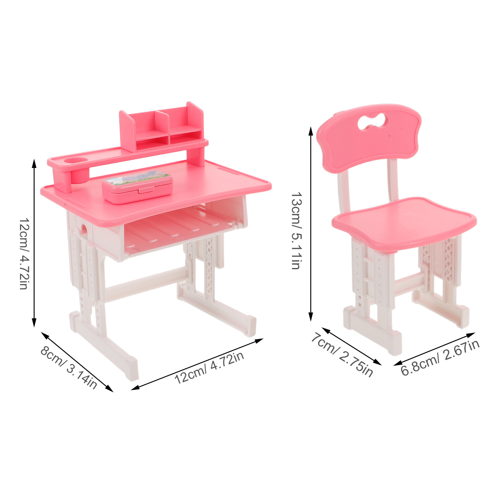 1Set Miniature Classroom Desk  - огляд і ціна Dollhouse Furniture Set