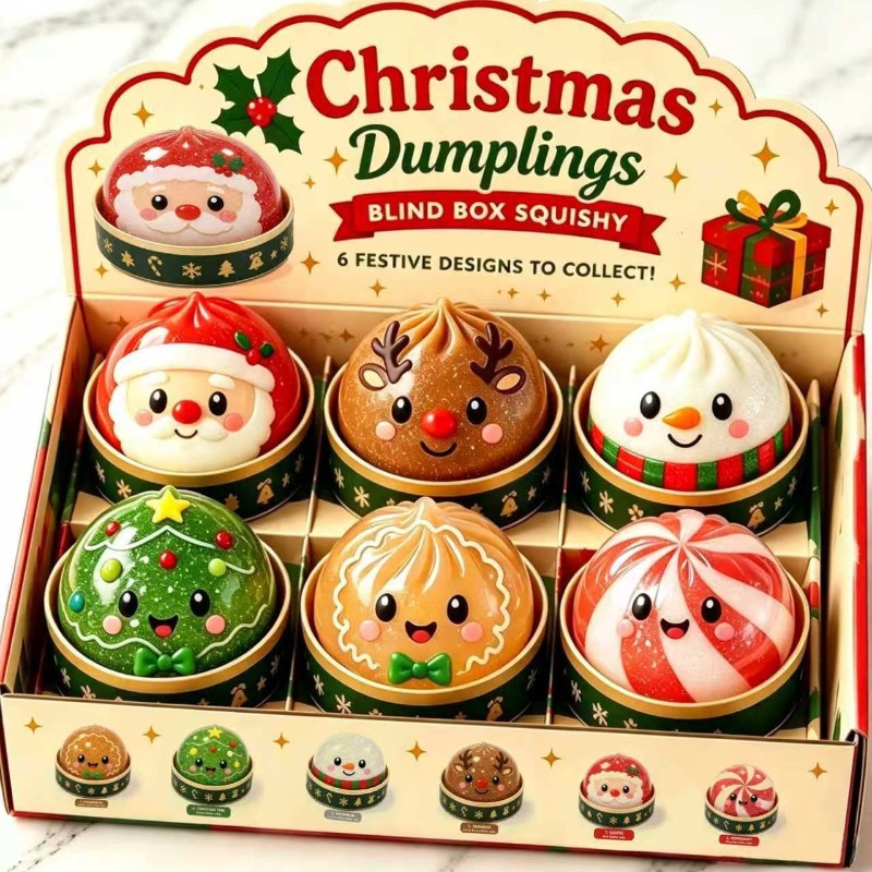 Christmas Dumpling Squishy Squ - огляд і ціна Kids Toys Dumplings