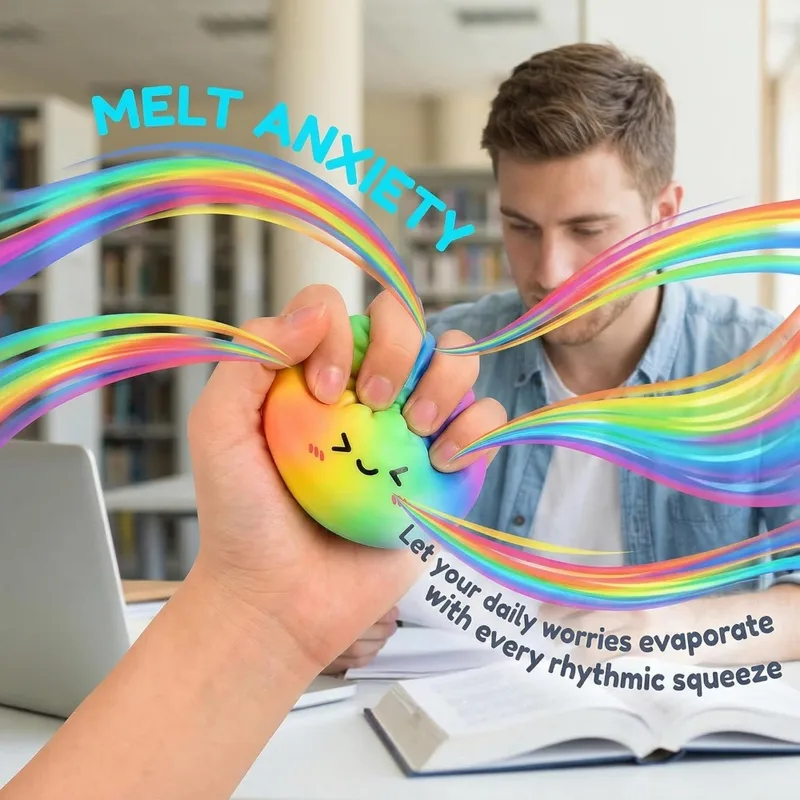 Rainbow Color Dumpling Squishy - огляд і ціна Kids Toys Dumplings