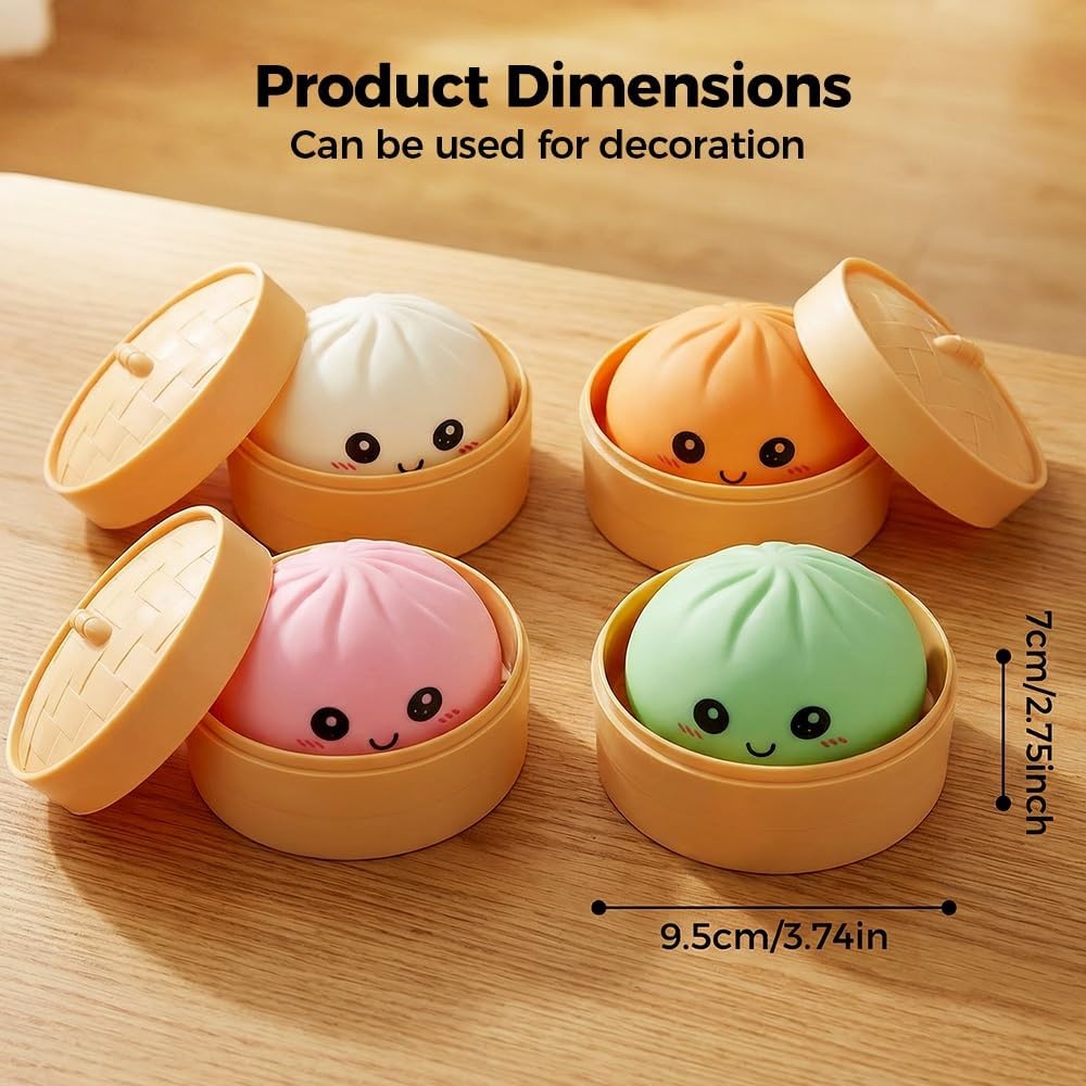 Large Dumpling Stress Ball wit - огляд і ціна Kids Toys Dumplings