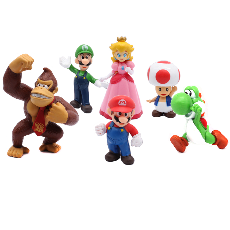 # 6pcs/set Super M Bros PVC Ac - огляд і ціна Kids Toys Young
